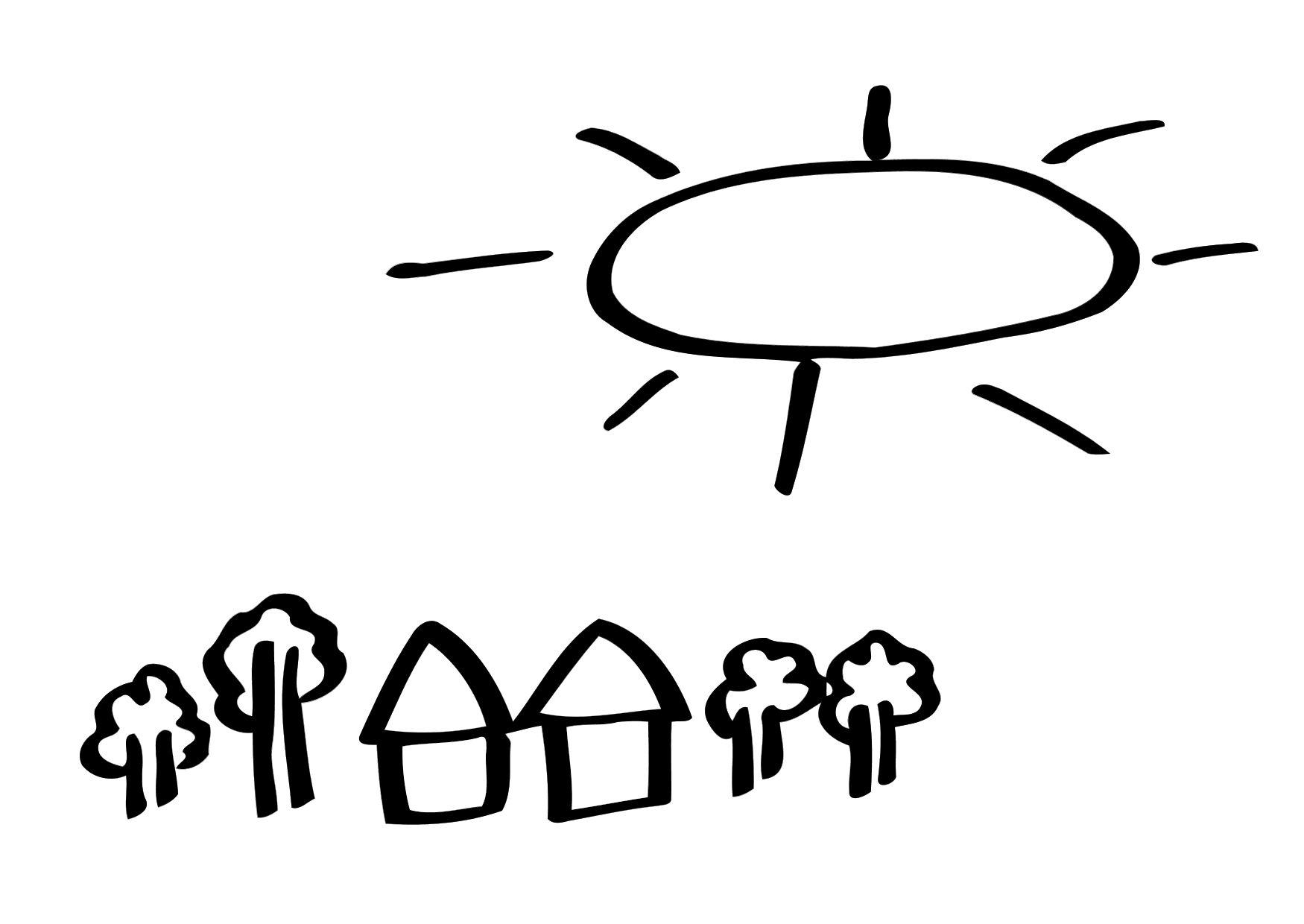 Fargeleggingsbilde 01a. ettermiddag