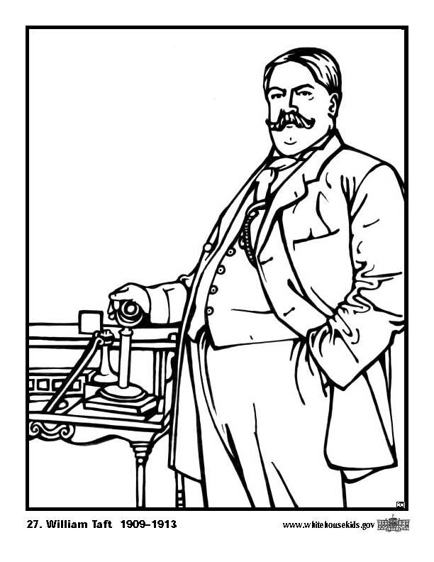 Fargeleggingsbilde 27 william taft