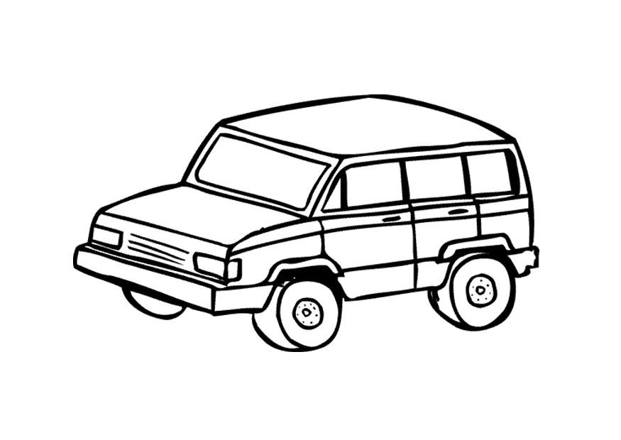 4x4 suv-bil Fargeleggingsbilde 4x4 suv-bil