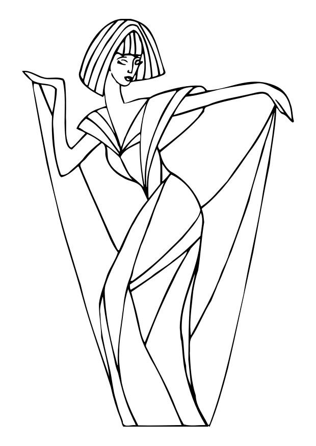 A¥ danse Fargeleggingsbilde A¥ danse
