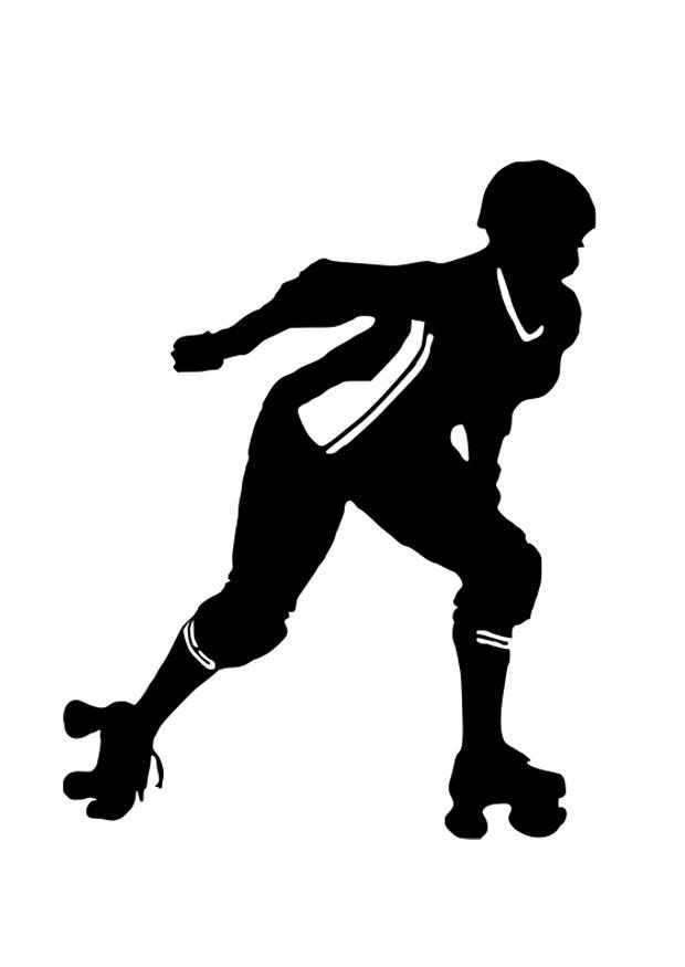 A¥ skate Fargeleggingsbilde A¥ skate
