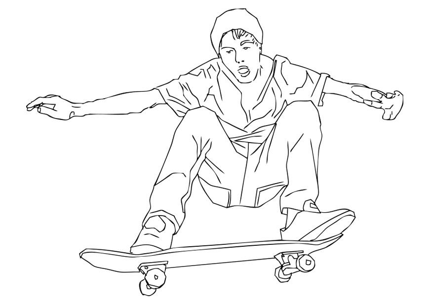 Fargeleggingsbilde A¥ skate