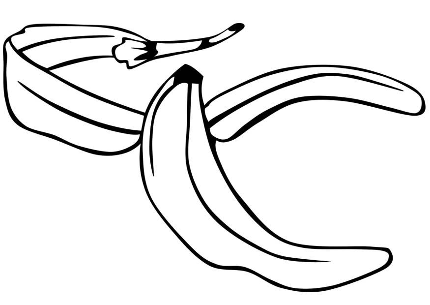 A¥ skrelle en banan Fargeleggingsbilde A¥ skrelle en banan