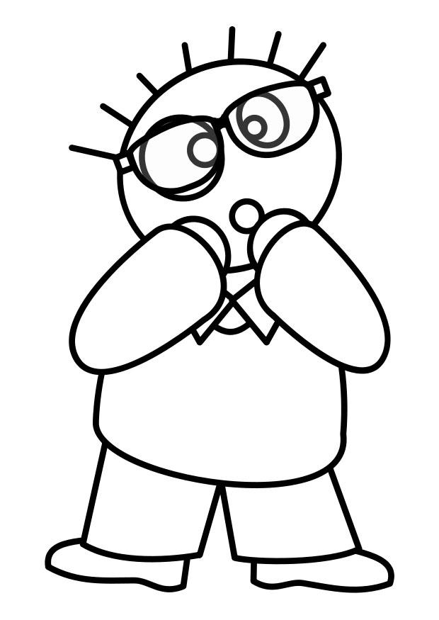 Fargeleggingsbilde A¥ skremme
