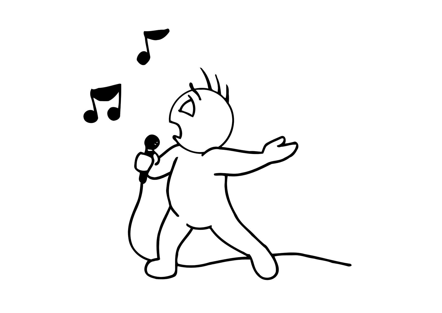 Fargeleggingsbilde A¥ synge