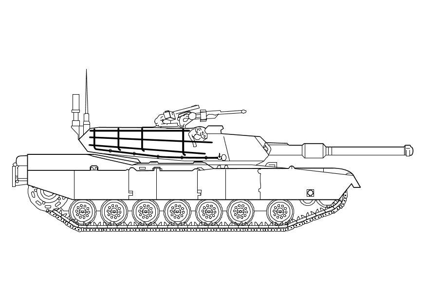 Fargeleggingsbilde abrahams tank