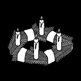 Fargeleggingsbilde advent