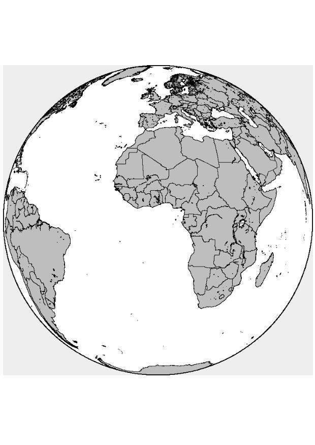 Fargeleggingsbilde afrika - europa