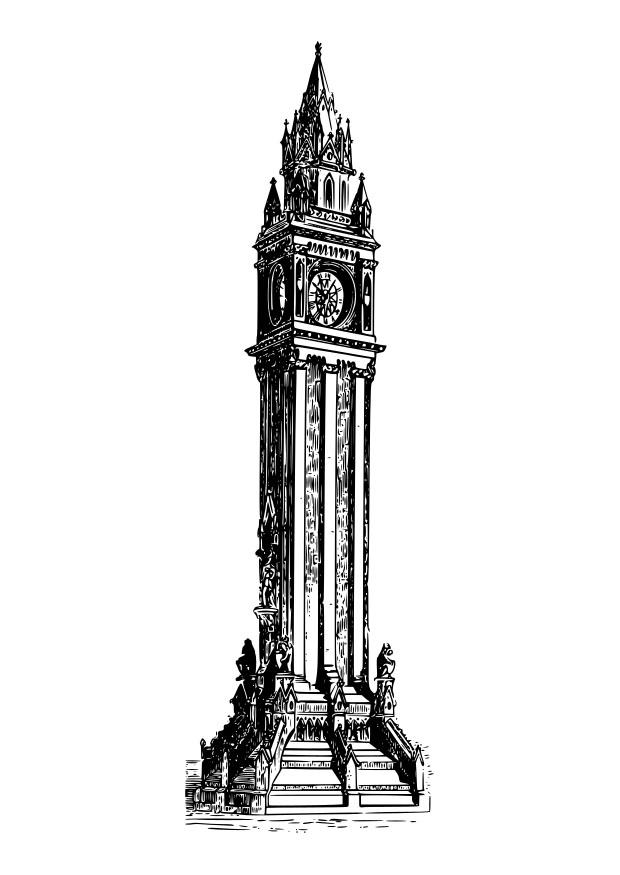 Fargeleggingsbilde albert memorial