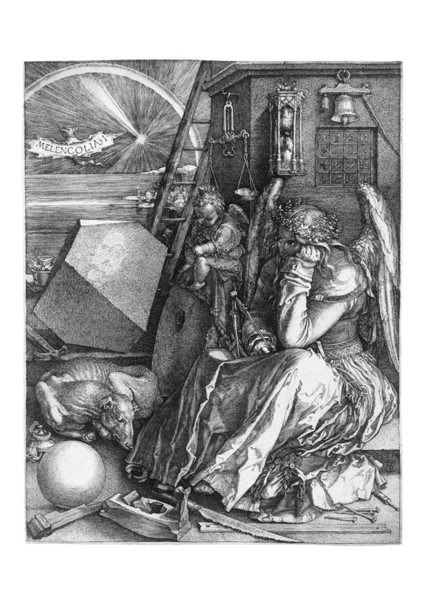 Fargeleggingsbilde albrecht durer - melankolia