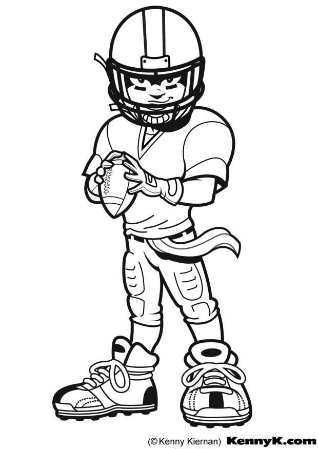 Fargeleggingsbilde american football