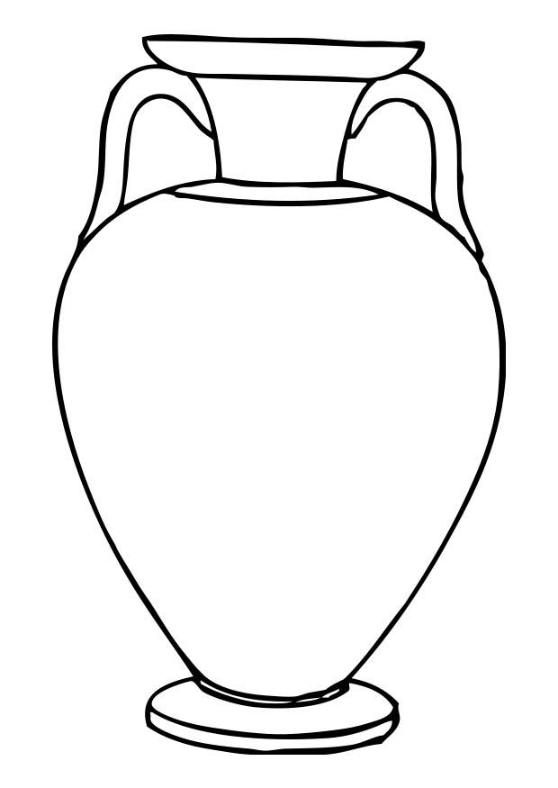 Fargeleggingsbilde amfora