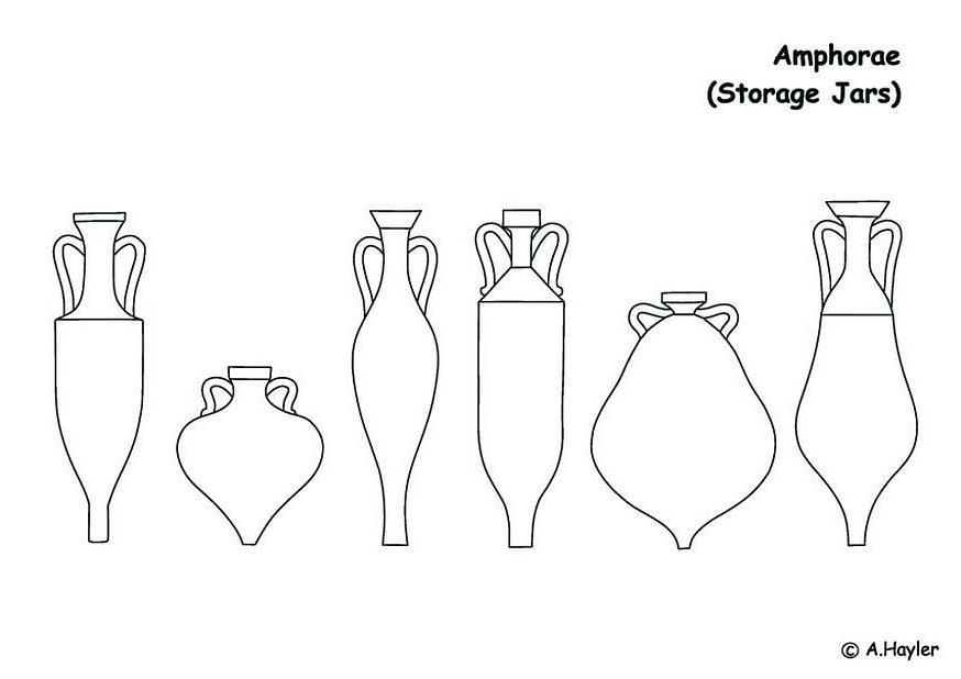 Fargeleggingsbilde amfora