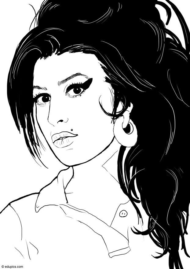amy winehouse Fargeleggingsbilde amy winehouse
