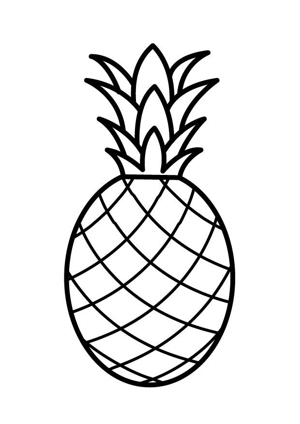 ananas Fargeleggingsbilde ananas