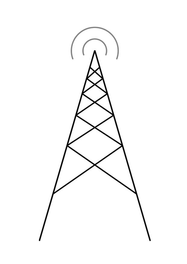 Fargeleggingsbilde antenne