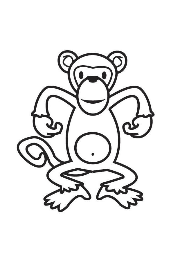 ape Fargeleggingsbilde ape