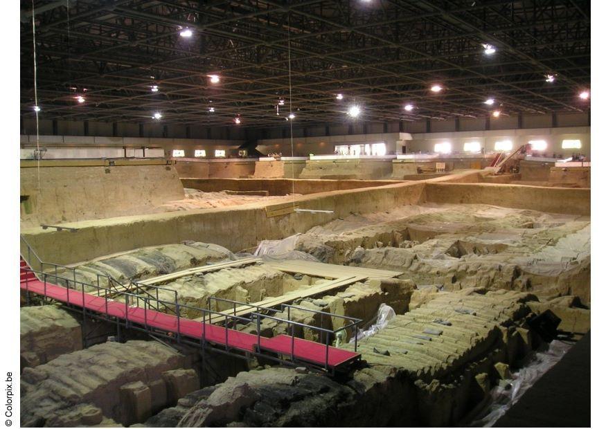 arkeologisk utgravningsplass Foto arkeologisk utgravningsplass