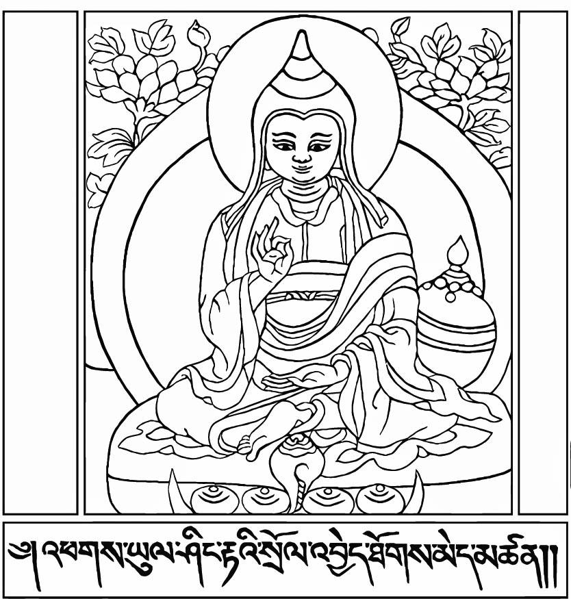 Fargeleggingsbilde asanga