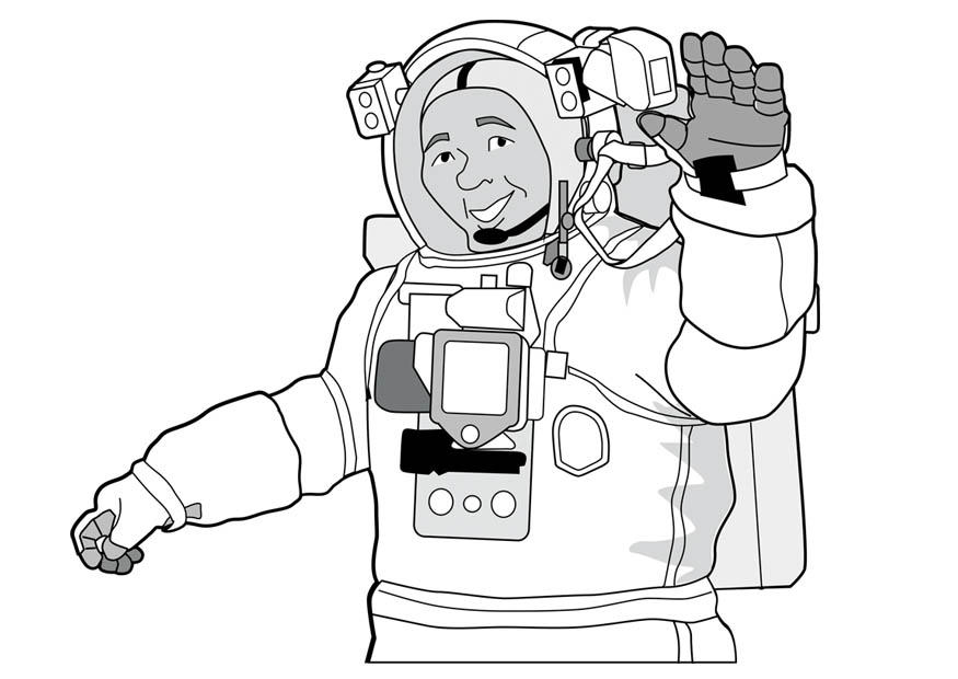 astronaut Fargeleggingsbilde astronaut