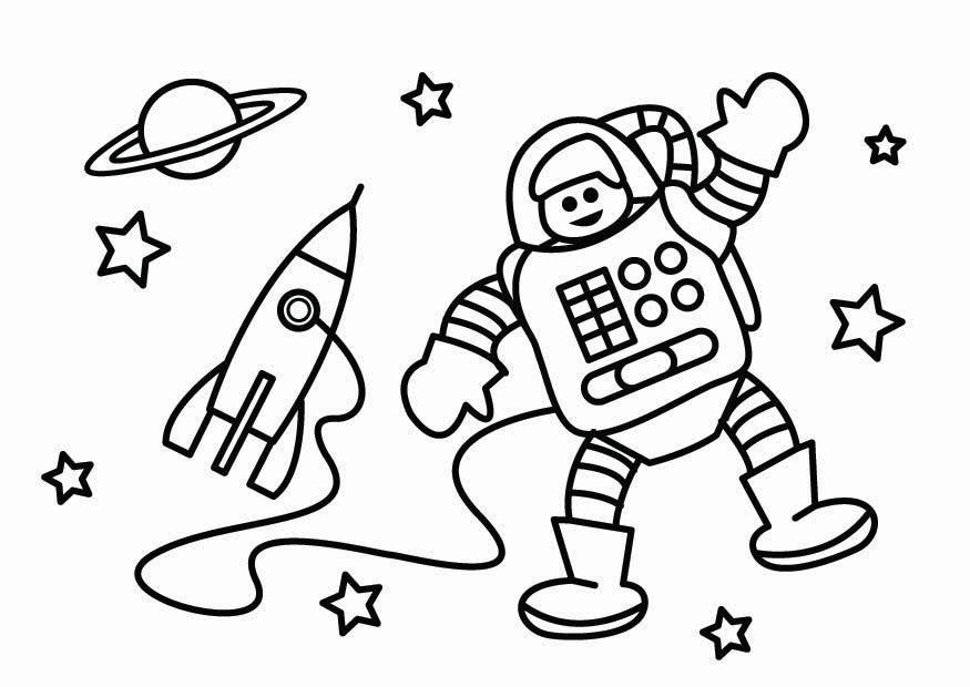 astronaut Fargeleggingsbilde astronaut