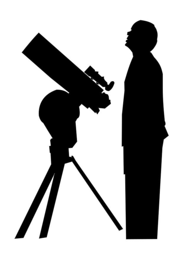 Fargeleggingsbilde astronom