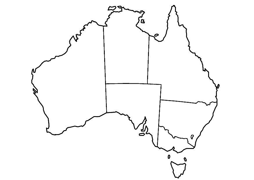 australia Fargeleggingsbilde australia