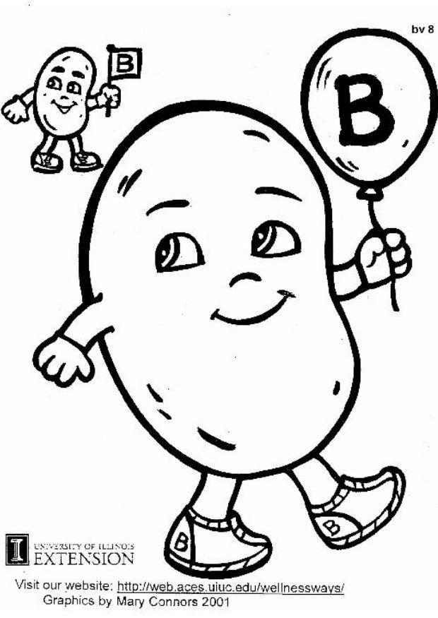 Fargeleggingsbilde b-vitamin