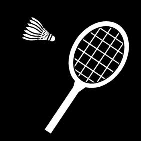 Fargeleggingsbilde badminton