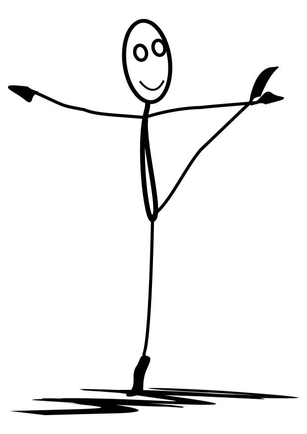 ballett Fargeleggingsbilde ballett