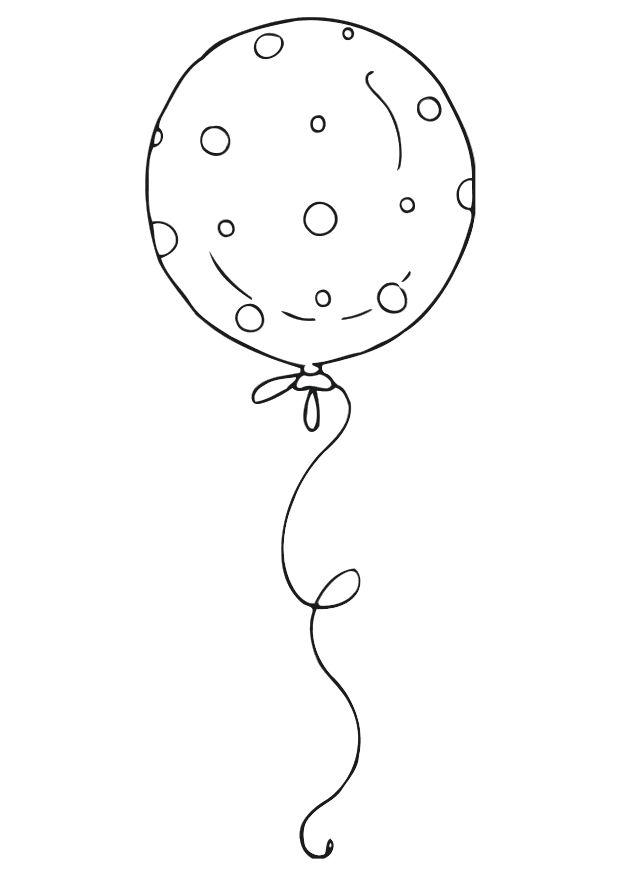 ballong Fargeleggingsbilde ballong