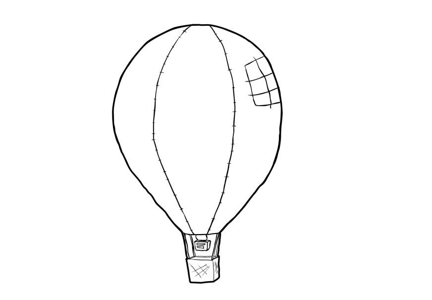 ballong Fargeleggingsbilde ballong
