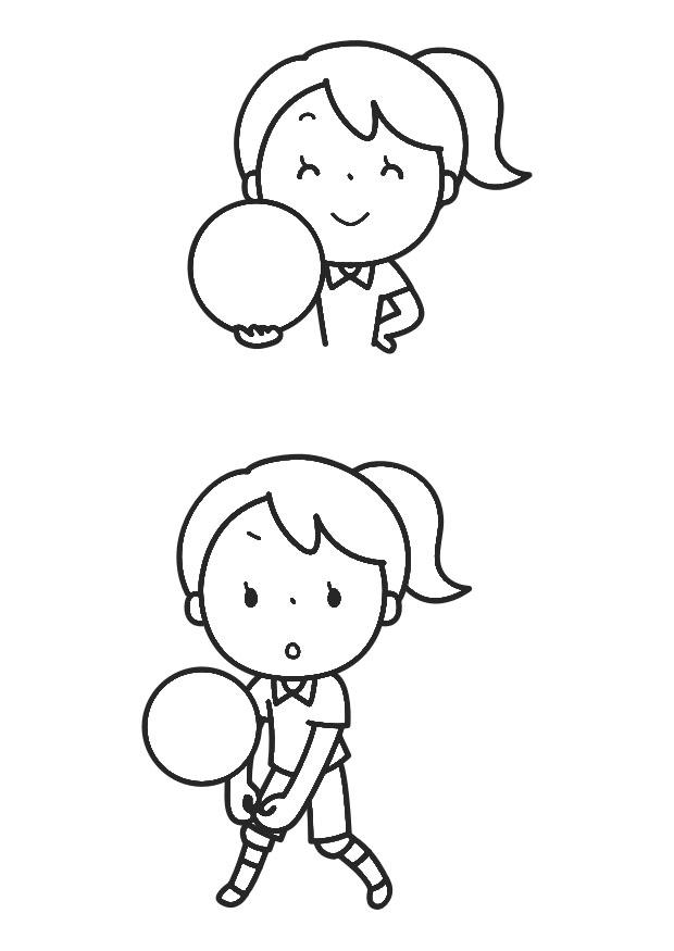 ballspill Fargeleggingsbilde ballspill