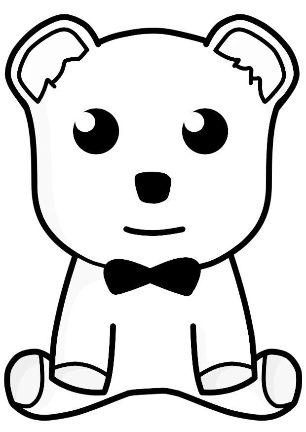bamse Fargeleggingsbilde bamse
