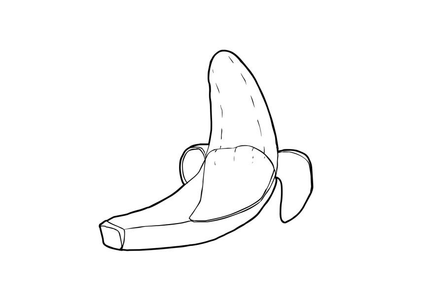 banan Fargeleggingsbilde banan