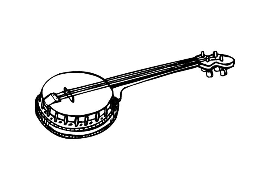 banjo Fargeleggingsbilde banjo