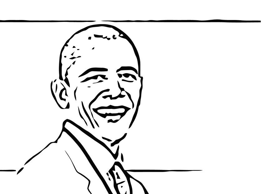 Fargeleggingsbilde barack obama