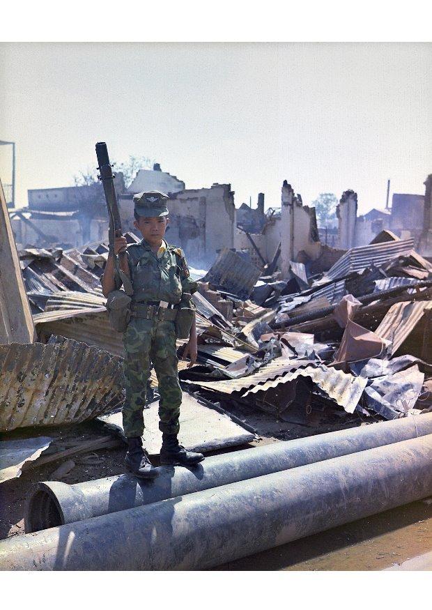 Foto barnesoldat, vietnam