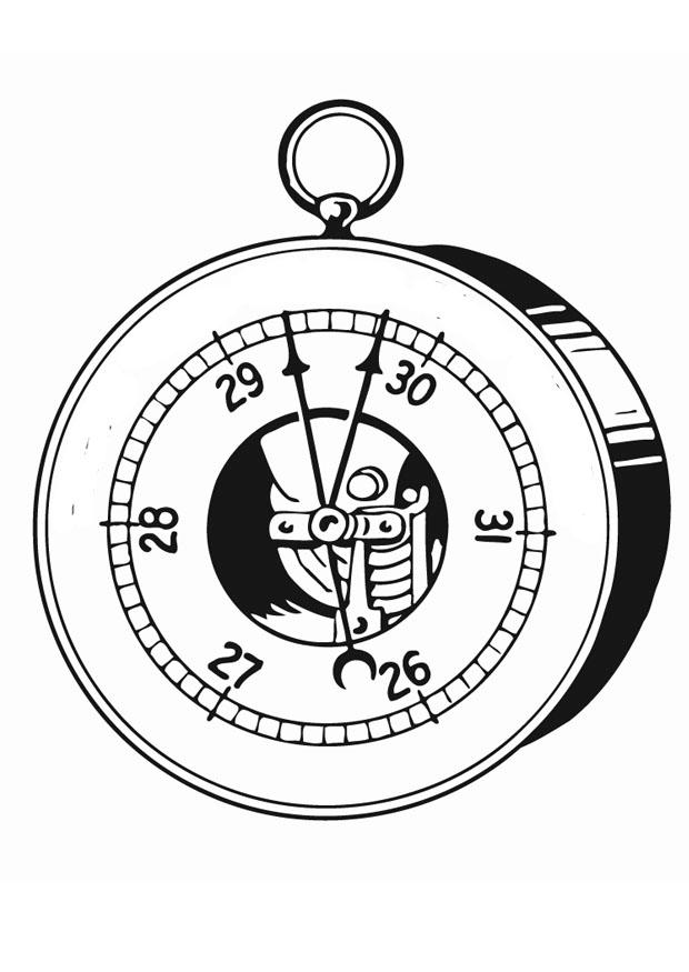 Fargeleggingsbilde barometer