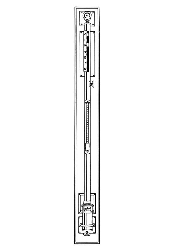 Fargeleggingsbilde barometer