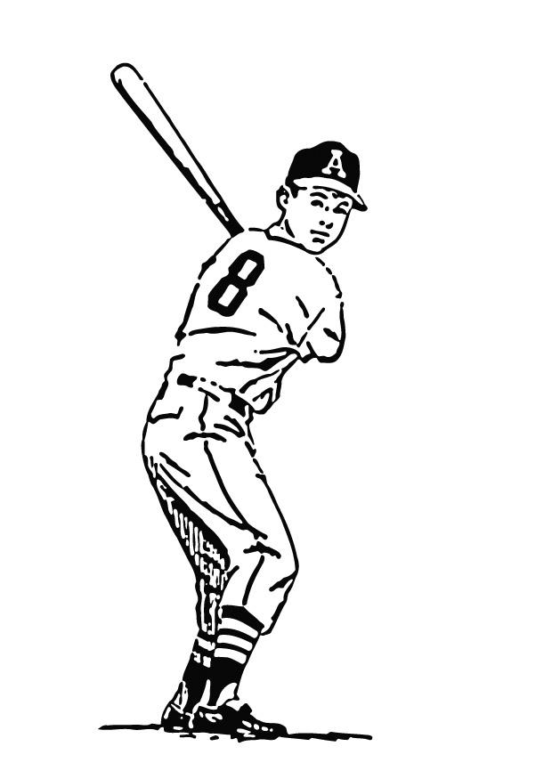 Fargeleggingsbilde baseball