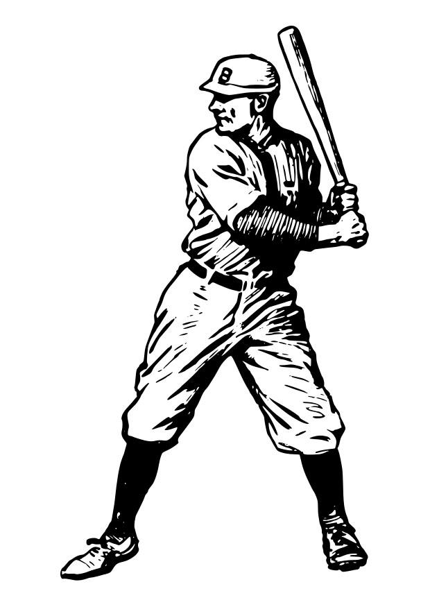 Fargeleggingsbilde baseball