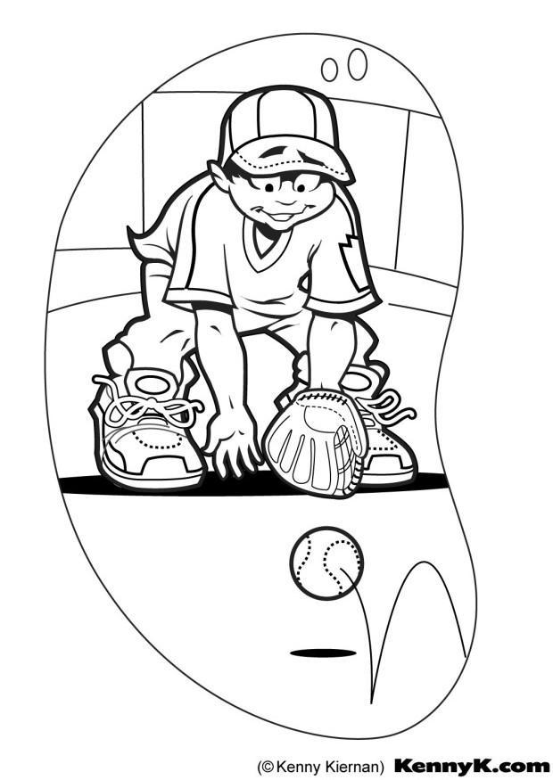 baseball Fargeleggingsbilde baseball