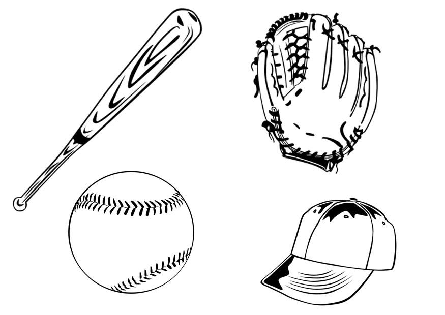 baseball Fargeleggingsbilde baseball