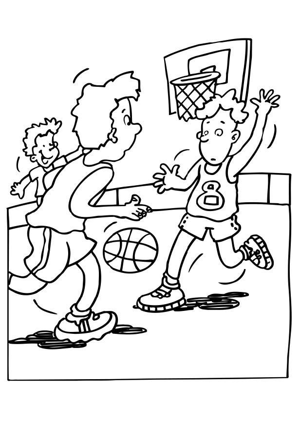 basketball Fargeleggingsbilde basketball