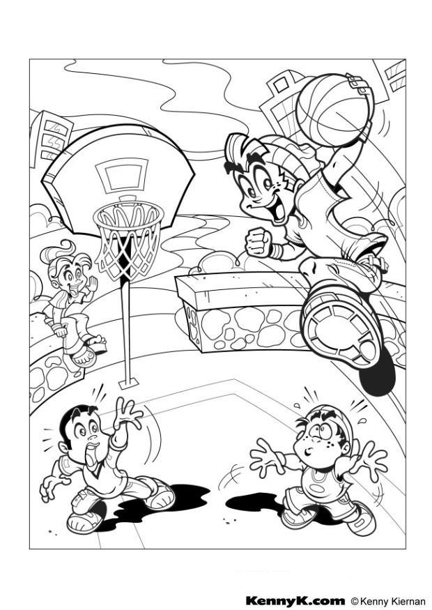 basketball Fargeleggingsbilde basketball