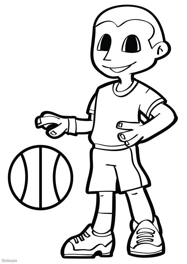 basketball Fargeleggingsbilde basketball
