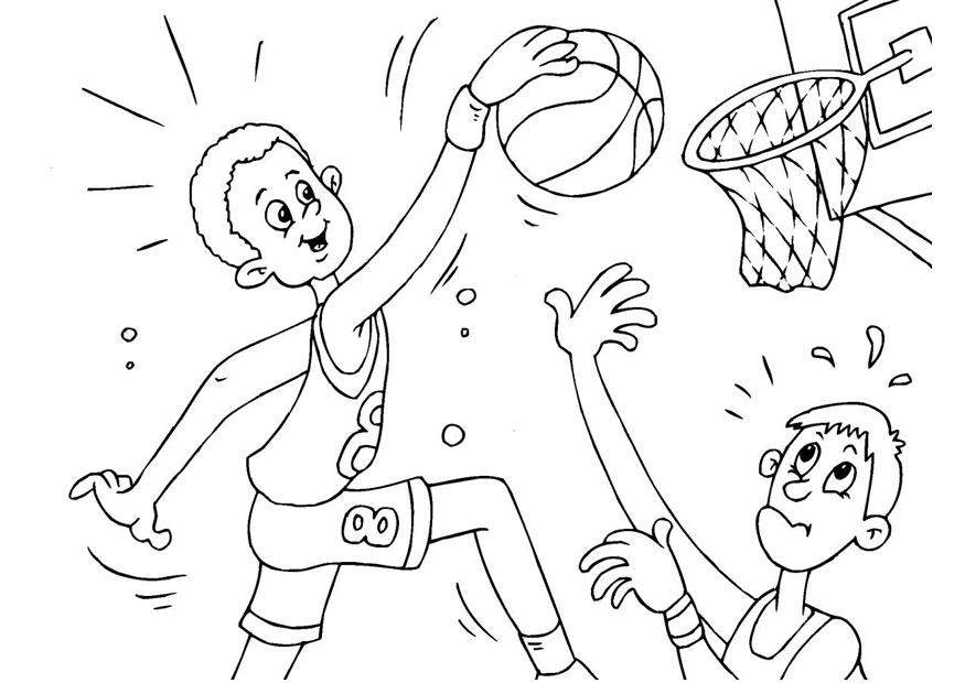 basketball Fargeleggingsbilde basketball