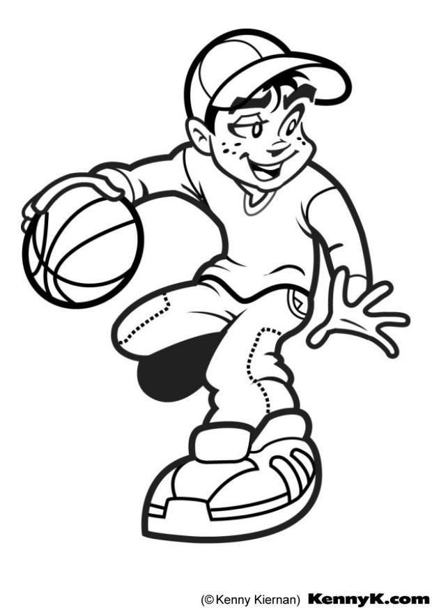 basketball Fargeleggingsbilde basketball