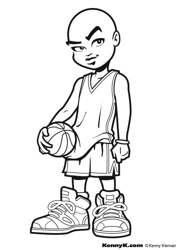 basketball Fargeleggingsbilde basketball